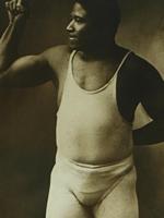 ANTIQUE RUSSIAN PORTRAIT PHOTO OF TUNISIAN WRESTLER