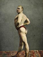 ANTIQUE RUSSIAN PORTRAIT PHOTO OF FAMOUS WRESTLER