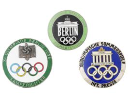 NAZI GERMAN 1936 BERLIN OLYMPIC GAMES BADGES