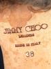 ITALIAN JIMMY CHOO WOMEN BLACK LEATHER ANKLE BOOTS PIC-6