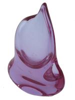 CZECH ART GLASS BOWL BY JOSEF HOSPODKA AND VASE
