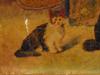 ATTR TO MONTAGUE LEDER BRITISH CATS OIL PAINTING PIC-3