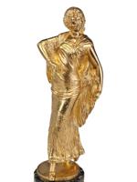 ANTIQUE GILT BRONZE STATUES OF DANCERS BY JOSE DUNACH