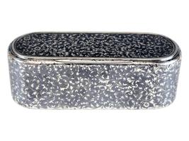 LARGE 19TH CENTURY RUSSIAN SILVER NIELLO SNUFF BOX