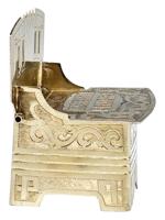 RUSSIAN PAN SLAVIC 84 SILVER THRONE SALT CELLAR