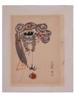 JAPANESE WOOD BLOCK PRINT OTSU E THUNDER AND DRUM PIC-0