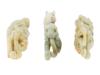 ANTIQUE 19TH CHINESE JADE FIGURINES OF MYTHICAL ANIMALS PIC-4