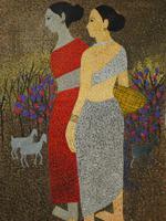 ATTR TO NARAYAN SHRIDHAR BENDRE INDIAN OIL PAINTING