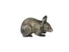 RUSSIAN 84 SILVER MOUSE FIGURINE WITH RUBY EYES PIC-1