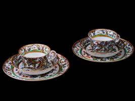 ANTIQUE CHINESE CANTON EXPORT PORCELAIN TABLEWARE