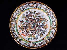 ANTIQUE CHINESE CANTON EXPORT PORCELAIN TABLEWARE