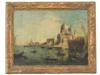 ATTR TO FRANCESCO GUARDI VENETIAN VIEW OIL PAINTING PIC-0