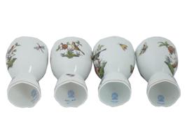 HEREND HUNGARY ROTHSCHILD BIRDS PORCELAIN EGG CUPS