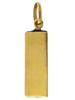 14K GOLD ONYX STONE TIKI TOTEM LUCKY CHARM PENDANT PIC-1