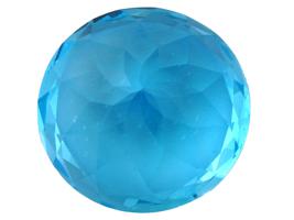 STANDARD 37 CT BRILLIANT CUT NATURAL BLUE TOPAZ STONE