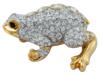 STATEMENT FROG BROOCH SET WITH SWAROVSKI CRYSTALS PIC-2