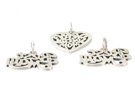 3 STERLING SILVER CHARM PENDANTS BY JAMES AVERY