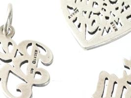 3 STERLING SILVER CHARM PENDANTS BY JAMES AVERY