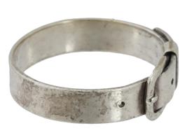 ITALIAN 925 STERLING SILVER BELT RING BY GUCCI