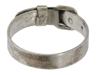 ITALIAN 925 STERLING SILVER BELT RING BY GUCCI PIC-2