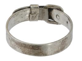 ITALIAN 925 STERLING SILVER BELT RING BY GUCCI