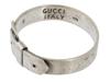 ITALIAN 925 STERLING SILVER BELT RING BY GUCCI PIC-4