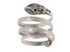 ITALIAN STERLING SILVER SNAKE RING BY BVLGARI PIC-0