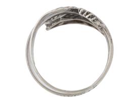 ITALIAN STERLING SILVER SNAKE RING BY BVLGARI