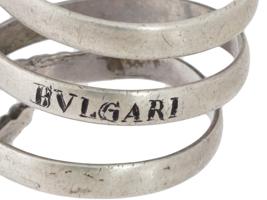 ITALIAN STERLING SILVER SNAKE RING BY BVLGARI