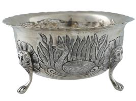 ANTIQUE 1905 ENGLISH STERLING SILVER SUGAR BOWL