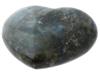 HAND CARVED NATURAL LABRADORITE HEART STONE PIC-2