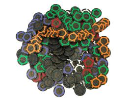 VINTAGE SET OF TANGIER CASINO POKER CHIPS