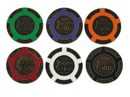 VINTAGE SET OF TANGIER CASINO POKER CHIPS