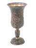 LARGE VINTAGE JUDAICA STERLING SILVER KIDDUSH CUP PIC-4