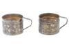 VINTAGE JUDAICA STERLING SILVER CUP HOLDERS PIC-0