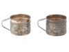 VINTAGE JUDAICA STERLING SILVER CUP HOLDERS PIC-1