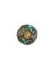 RUSSIAN GILT SILVER CLOISONNE ENAMEL EGG PENDANT PIC-1