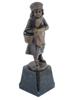 ANTIQUE GERMAN BRONZE GIRL FIGURINE BY HANS KECK PIC-0