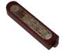 VINTAGE JUDAICA SILVER PLATED WOODEN MEZUZAH PIC-0