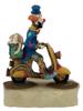 VINTAGE AMERICAN CLOWN W DOG FIGURINE BY RON LEE PIC-2