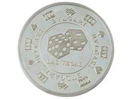 STERLING SILVER BULGARI PAPER WEIGHT LAS VEGAS CASINO