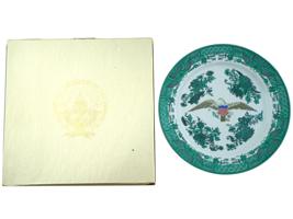 CHINESE EXPORT PORCELAIN PLATE REAGAN BUSH INAUGURATION