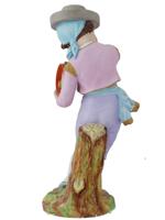 BISQUE PORCELAIN MUSICIAN BOY FIGURINE