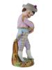 BISQUE PORCELAIN MUSICIAN BOY FIGURINE PIC-1