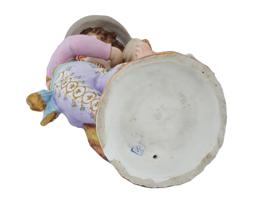 BISQUE PORCELAIN MUSICIAN BOY FIGURINE