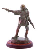 AMERICAN BRONZE G CUSTER SCULPTURE BY BERNARD KIM