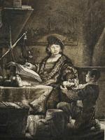 CHARLES AMAND DURAND AFTER REMBRANDT ETCHING WITH COA