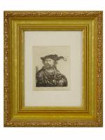 CHARLES AMAND DURAND AFTER REMBRANDT ETCHING WITH COA