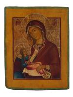 ANTIQUE RUSSIAN ASSUAGE MY SORROW MOTHER OF GOD ICON