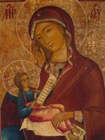 ANTIQUE RUSSIAN ASSUAGE MY SORROW MOTHER OF GOD ICON